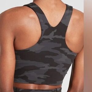Athleta Conscious Crop Black & Grey Camp